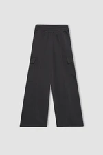 DEFACTO Girl's Wide Leg Cargo Sweatpants