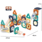 Alltoys Kuličkodráha Marble Run Blocks 66 ks