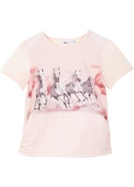 Dievčenské tričko s potlačou koňov