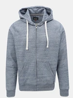 Blue Regular Brindle Hoodie Blend - Men