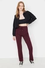 Trendyol Plum Straight Thin, Knitted Sweatpants