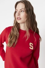 Trendyol Sweatshirt - Red - Regular fit