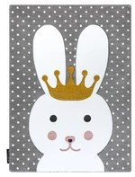 Dětský kusový koberec Petit Bunny grey-140x190