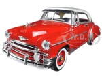 1950 Chevrolet Bel Air Red 1/24 Diecast Car Model by Motormax