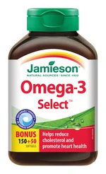 JAMIESON Omega-3 Select 1000 mg 200 kapslí