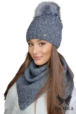 Női szett Kamea Kamea_Set_Hat&Scarf_K.22.219.06_Grey