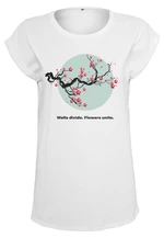 Women's T-shirt Flowers Unite white