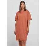 Women's dress with a slit tm. Orange