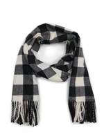 Orsay Cream-Black Women's Plaid Scarf - Women