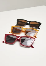 Sunglasses Tilos 3-Pack dark red/black/orange