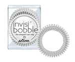 Tenká špirálová gumička do vlasov Invisibobble Slim Chrome Sweet Chrome - strieborná, 3 ks (IB-SL-PC10003-2) + darček zadarmo