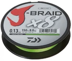 Daiwa splétaná šňůra j-braid chartreuse 300 m-průměr 0,22 mm / nosnost 17 kg