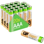 GP Batteries Super mikrotužková batérie typu AAA  alkalicko-mangánová  1.5 V 20 ks