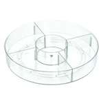 Okrúhly transparentný úložný box iDesign The Home Edit, ⌀ 45,7 cm