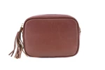 Dámská/dívčí kožená kabelka crossbody Arteddy - hnědá