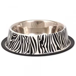 Miska DOG FANTASY nerez s gumou zebra 1,8l 29cm