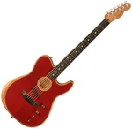 Fender American Acoustasonic Telecaster Crimson Red Elektro-Akustikgitarre