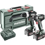 Metabo BSLBL+SSWLT300BL -aku vŕtací skrutkovač, aku rázový uťahovač  + akumulátor, vr. nabíjačky