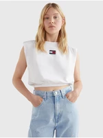 White women's cropped t-shirt Tommy Jeans