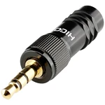 Hicon HI-J35S-SCREW-M jack konektor 3.5 mm zástrčka, rovná Pólov: 3 stereo čierna 1 ks