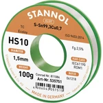 Stannol HS10 2510 spájkovací cín bez olova cievka Sn99,3Cu0,7 100 g 1.5 mm