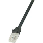 LogiLink CP1083U RJ45 sieťové káble, prepojovacie káble CAT 5e U/UTP 7.50 m čierna s ochranou 1 ks