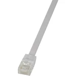 LogiLink CF2101U RJ45 sieťové káble, prepojovacie káble CAT 6 U/UTP 15.00 m biela veľmi flexibilné 1 ks