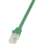 LogiLink CP2035U RJ45 sieťové káble, prepojovacie káble CAT 6 U/UTP 1.00 m zelená s ochranou 1 ks