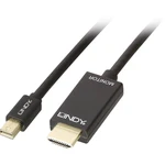 LINDY Mini-DisplayPort / HDMI káblový adaptér #####Mini DisplayPort Stecker, #####HDMI-A Stecker 5.00 m čierna 36929  ##