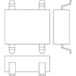 Infineon Technologies DF02S mostíkový usmerňovač EDIP-4 200 V 1 A jednofázové