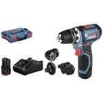 Bosch Professional GSR 12V-15 FlexiClick 06019F6000 aku vŕtací skrutkovač  12 V 2 Ah Li-Ion akumulátor + 2. akumulátor,