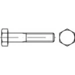 Šesťhranné skrutky TOOLCRAFT 133322 M10 DIN 960 45 mm x 1 mm oceľ 100 ks