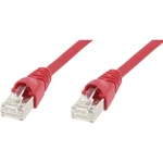 Telegärtner L00000A0074 RJ45 sieťové káble, prepojovacie káble CAT 6A S/FTP 0.50 m červená samozhášavý, s ochranou 1 ks