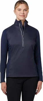 Callaway Mixed Media 1/4 Zip Water Resistant Peacoat L Sacou