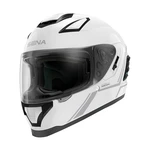 Moto přilba SENA Stryker s integrovaným Mesh headsetem Shine White  L (59-60)  lesklá bílá