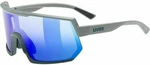 UVEX Sportstyle 235 Rhino Deep Space Mat/Blue Mirrored Okulary rowerowe