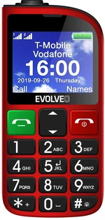 Evolveo EasyPhone FM červená