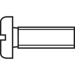 Šrouby s válcovou hlavou TOOLCRAFT 888691, N/A, M4, 16 mm, ocel, 1 ks