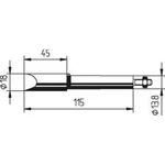Náhradní pájecí hrot Ersa 202 MZ, 18 mm