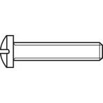 Šrouby s čočkovitou hlavou a křížovou drážkou TOOLCRAFT, DIN 7985, M4 x 20, 100 ks