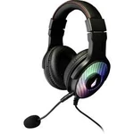 Surefire Gaming Harrier 360 herní headset stereo, na kabel přes uši, s USB, černá, karbonová