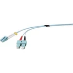 Připojovací optický kabel Renkforce RF-3301854 [1x zástrčka LC - 1x zástrčka SC], 1.00 m, tyrkysová