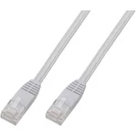 Síťový kabel RJ45 Digitus DK-1511-010F/WH, CAT 5e, U/UTP, 1.00 m, bílá