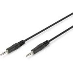 Jack audio kabel Digitus AK-510100-015-S, 1.50 m, černá
