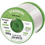 Bezolovnatý pájecí cín Stannol Kristall 600 Fairtin, bez olova, 500 g, 1 mm