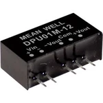 DC/DC měnič napětí, modul Mean Well DPU01L-12, 42 mA, 1 W, Počet výstupů 2 x