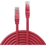 Síťový kabel RJ45 LINDY 48035, CAT 6, U/UTP, 5.00 m, červená