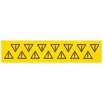 Device markers, Label, 100 x 100 mm, Acrylic-coated fibre webbing, Colour: Yellow 1700550001 Weidmüller 10 ks
