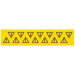 Device markers, Label, 100 x 100 mm, Acrylic-coated fibre webbing, Colour: Yellow 1700550001 Weidmüller 10 ks