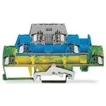 Trojitá svorka na DIN lištu WAGO 280-510, pružinová svorka, 5 mm, zelená, žlutá, modrá, šedá, 50 ks